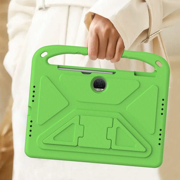 For Honor Pad 9 12.1 Handle EVA Shockproof Tablet Case with Holder(Green)