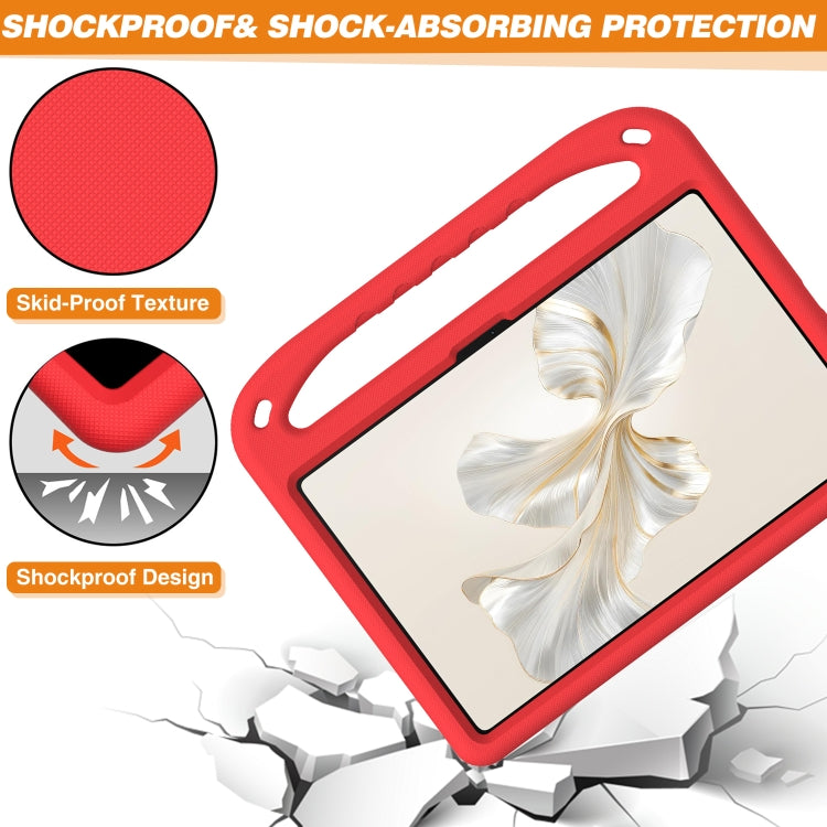 For Honor Pad 9 12.1 Handle EVA Shockproof Tablet Case with Holder(Red)
