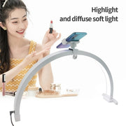 M12X Foldable LED Half Moon Lamp Touch Control Nail Art Lamp, Length: 56cm(US Plug)