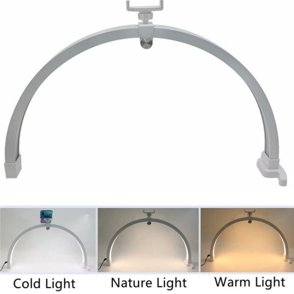 M12X Foldable LED Half Moon Lamp Touch Control Nail Art Lamp, Length: 56cm(US Plug)