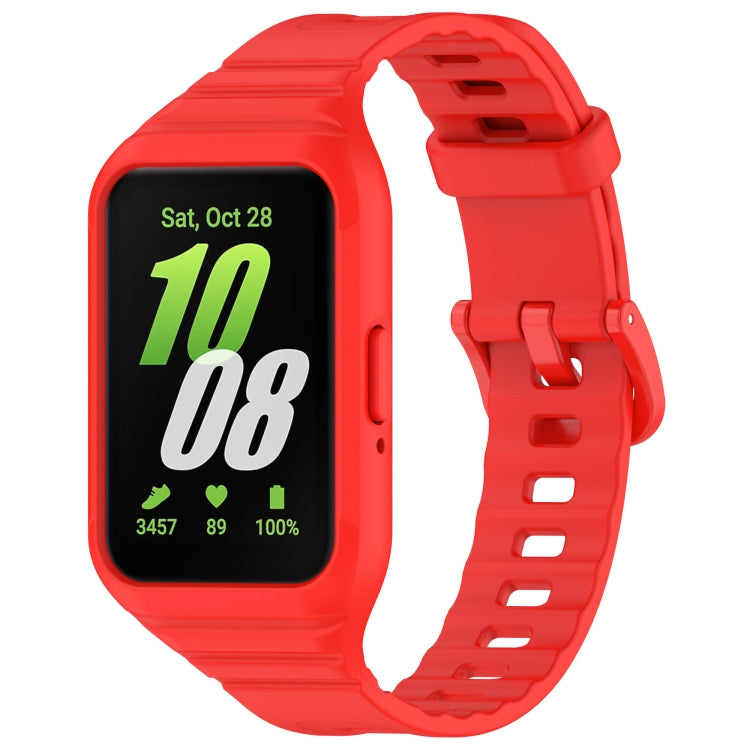 For Samsung Galaxy Fit 3 Integrated TPU Watch Band(Red)