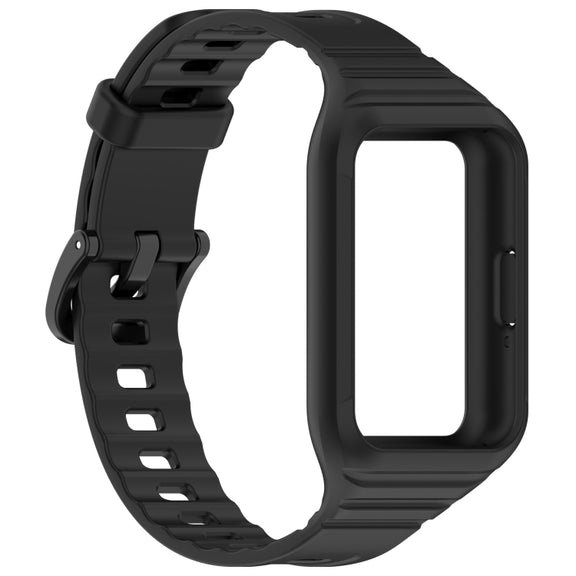 For Samsung Galaxy Fit 3 Integrated TPU Watch Band(Black)