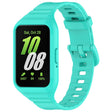For Samsung Galaxy Fit 3 Integrated TPU Watch Band(Cyan) - free shipping - PMC TechLife - Order now!