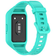For Samsung Galaxy Fit 3 Integrated TPU Watch Band(Cyan)