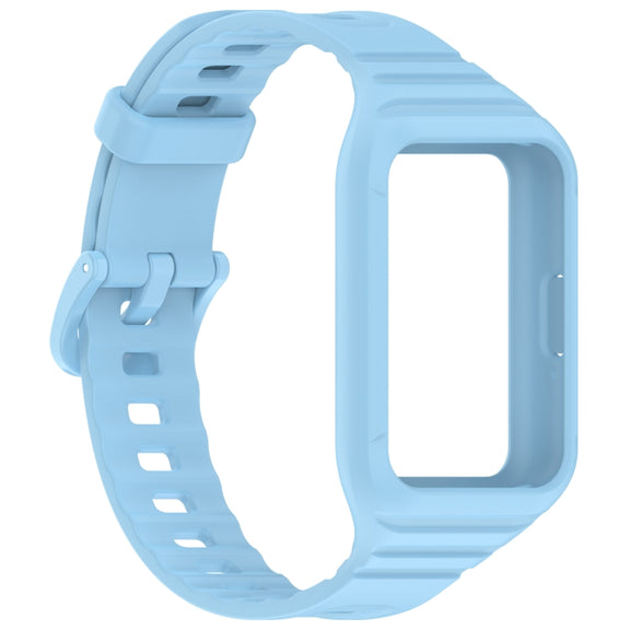 For Samsung Galaxy Fit 3 Integrated TPU Watch Band(Sky Blue)