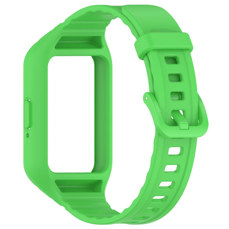 For Samsung Galaxy Fit 3 Integrated TPU Watch Band(Green)