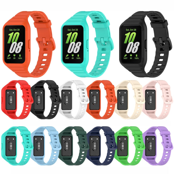 For Samsung Galaxy Fit 3 Integrated TPU Watch Band(Red)
