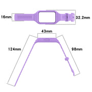 For Samsung Galaxy Fit 3 Integrated TPU Watch Band(Red)