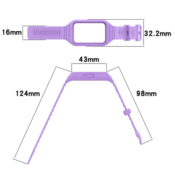 For Samsung Galaxy Fit 3 Integrated TPU Watch Band(Red)