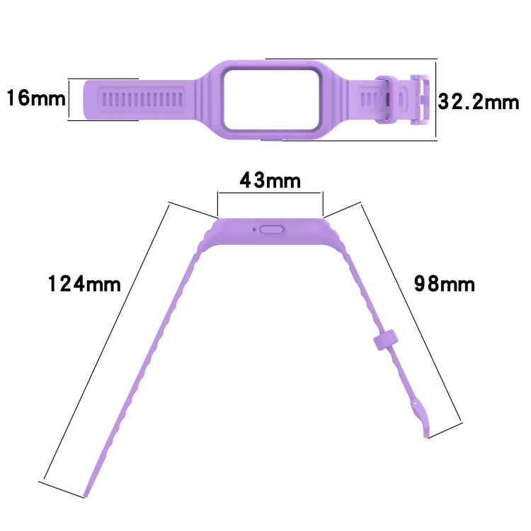 For Samsung Galaxy Fit 3 Integrated TPU Watch Band(Red)