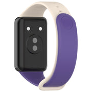 For Honor Band 9 Solid Color TPU Watch Band(Purple+Starlight)