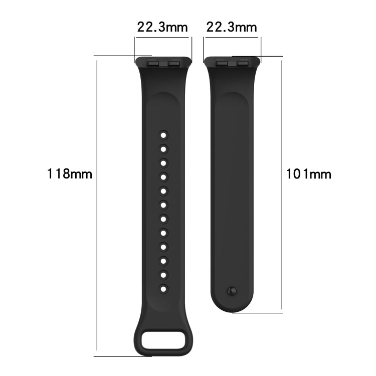 For Honor Band 9 Solid Color TPU Watch Band(Dark Gray)