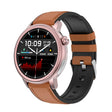 ET470 1.39 inch Color Screen Smart Watch Leather Strap, Support Bluetooth Call / ECG(Brown) - Smart Watches by PMC TechLife | Online Shopping South Africa | PMC TechLife