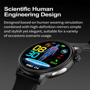 ET470 1.39 inch Color Screen Smart Watch Silicone Strap, Support Bluetooth Call / ECG(Blue)