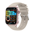 ET570 1.96 inch Color Screen Smart Watch Silicone Strap, Support Bluetooth Call / ECG(Beige) - Smart Watches by PMC TechLife | Online Shopping South Africa | PMC TechLife