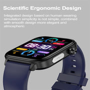 ET570 1.96 inch Color Screen Smart Watch Silicone Strap, Support Bluetooth Call / ECG(Beige)