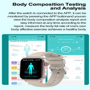 ET570 1.96 inch Color Screen Smart Watch Silicone Strap, Support Bluetooth Call / ECG(Beige)