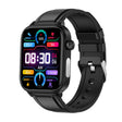 ET570 1.96 inch Color Screen Smart Watch Leather Strap, Support Bluetooth Call / ECG(Black) - Smart Watches by PMC TechLife | Online Shopping South Africa | PMC TechLife