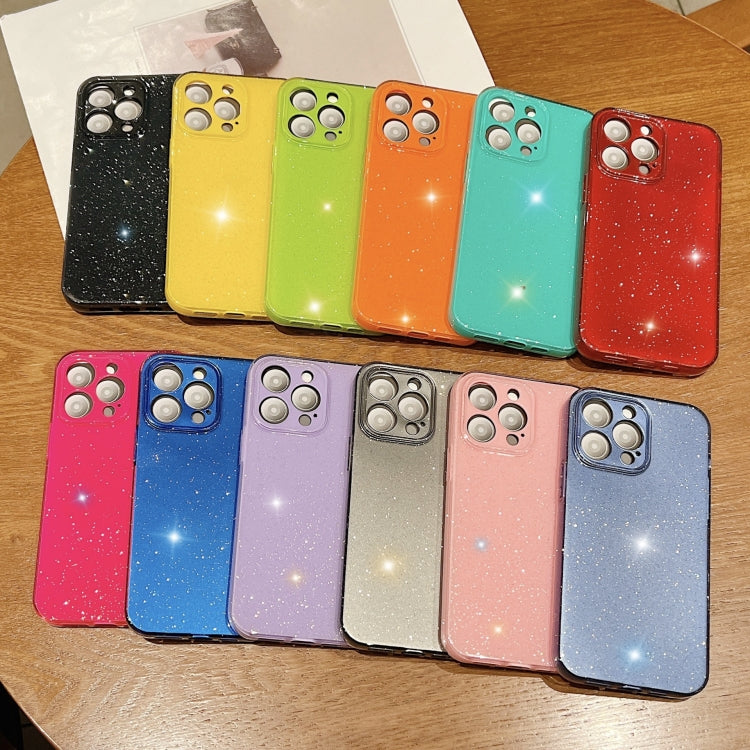 For iPhone 16 Pro Jelly Glitter Solid Color TPU Phone Case(Green)