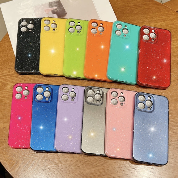 For iPhone 16 Pro Jelly Glitter Solid Color TPU Phone Case(Green)