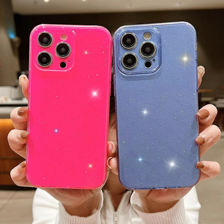 For iPhone 16 Jelly Glitter Solid Color TPU Phone Case(Black)