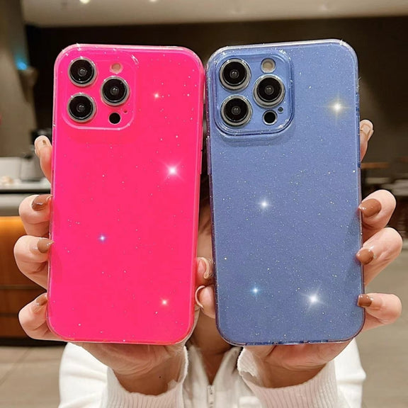 For iPhone 16 Plus Jelly Glitter Solid Color TPU Phone Case(Red)