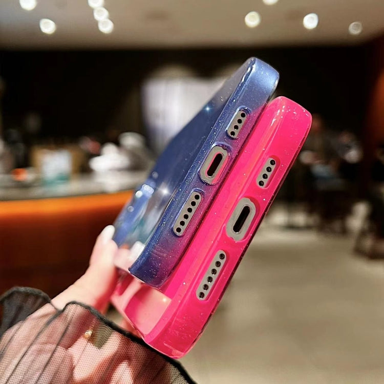 For iPhone 16 Jelly Glitter Solid Color TPU Phone Case(Black)