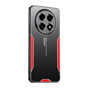 For OPPO A2 Pro Blade Series TPU Hybrid Metal Phone Case(Red)