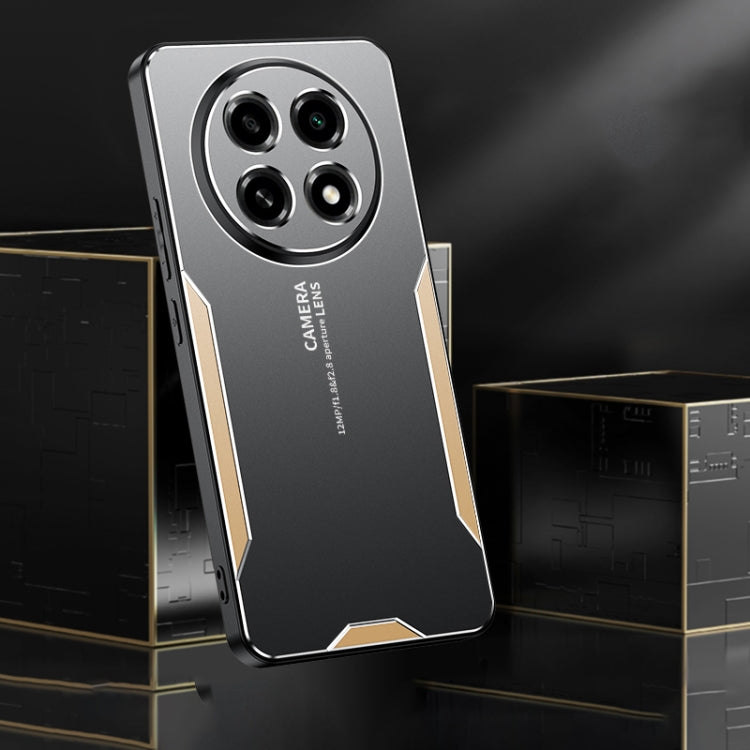 For OPPO A2 Pro Blade Series TPU Hybrid Metal Phone Case(Red)