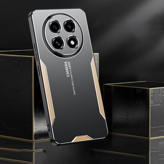 For OPPO A2 Pro Blade Series TPU Hybrid Metal Phone Case(Red)
