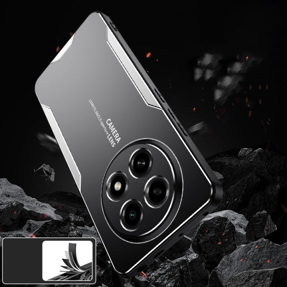 For OPPO A2 Pro Blade Series TPU Hybrid Metal Phone Case(Red)