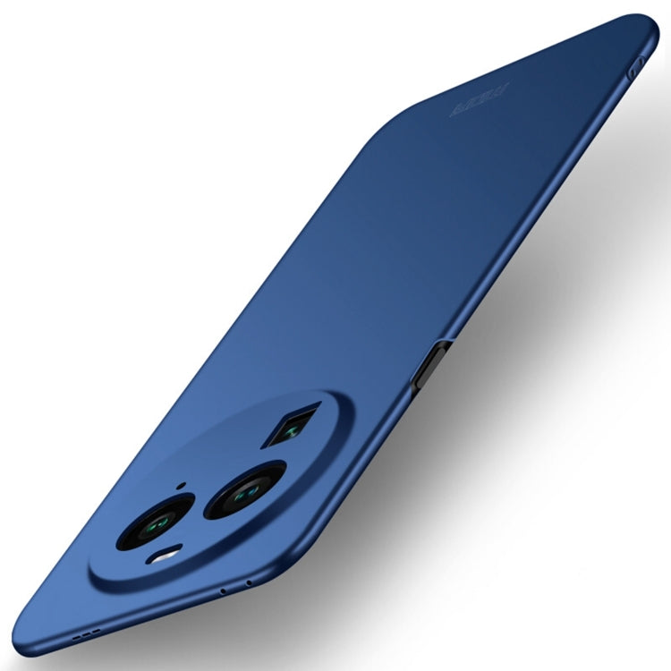 For OPPO Find X6 MOFI Micro-Frosted PC Ultra-thin Hard Phone Case(Blue)