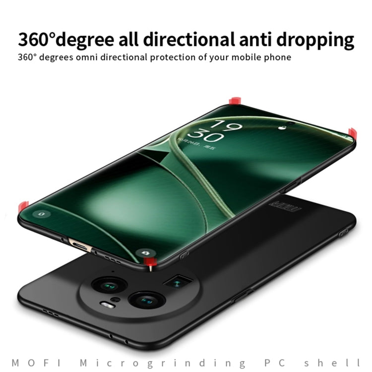 For OPPO Find X6 MOFI Micro-Frosted PC Ultra-thin Hard Phone Case(Red)