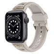 For Apple Watch Series 6 44mm Breathable Stainless Steel Mesh TPU Watch Band(Starlight Titanium) - free shipping - PMC TechLife - Order now!