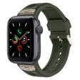 For Apple Watch Series 5 44mm Breathable Stainless Steel Mesh TPU Watch Band(Green Titanium) - Watch Bands by PMC TechLife | Online Shopping South Africa | PMC TechLife