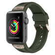 For Apple Watch Series 3 42mm Breathable Stainless Steel Mesh TPU Watch Band(Green Titanium) - free shipping - PMC TechLife - Order now!