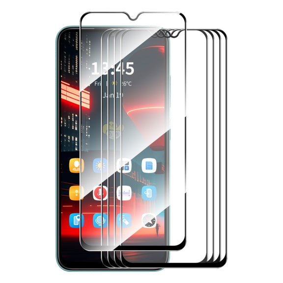 For Tecno Spark Go 2023 5pcs ENKAY Full Glue High Aluminum-silicon Tempered Glass Film