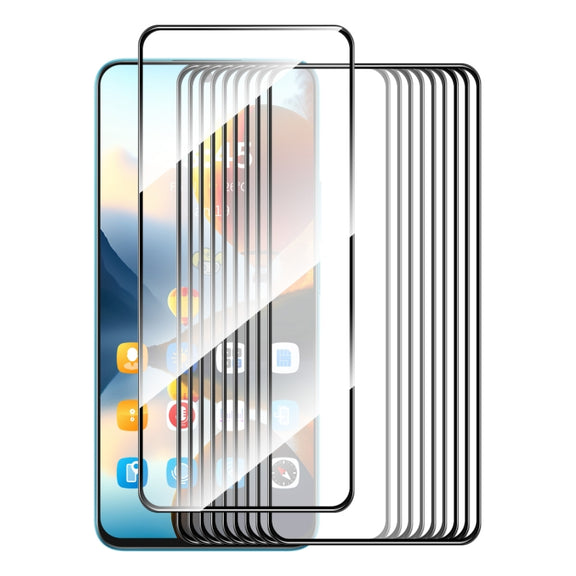 For Tecno Spark 20 10pcs ENKAY Full Glue High Aluminum-silicon Tempered Glass Film