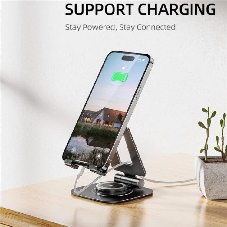 AS007-XS Adjustable Aluminum Alloy Desktop Phone Stand(Silver)