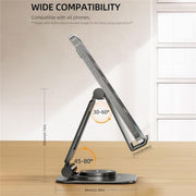 AS007-XS Adjustable Aluminum Alloy Desktop Phone Stand(Silver)