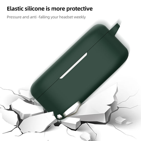 For OnePlus Buds V Silicone Earphone Protective Case(Green)