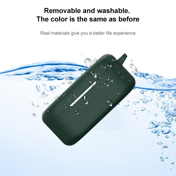 For OnePlus Buds V Silicone Earphone Protective Case(Black)
