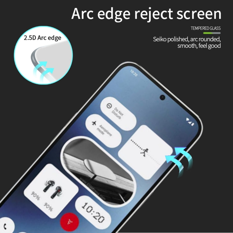 For Nothing Phone 2a MOFI 9H 2.5D Full Screen Tempered Glass Film(Black)