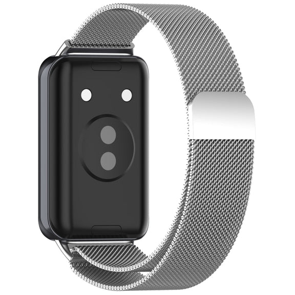 For Honor Band 9 Milan Magnetic Steel Mesh Watch Band(Silver)