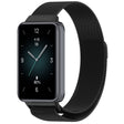 For Honor Band 9 Milan Magnetic Steel Mesh Watch Band(Black) - Watch Bands by PMC TechLife | Online Shopping South Africa | PMC TechLife