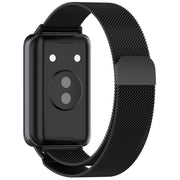 For Honor Band 9 Milan Magnetic Steel Mesh Watch Band(Black)
