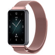 For Honor Band 9 Milan Magnetic Steel Mesh Watch Band(Pink) - Watch Bands by PMC TechLife | Online Shopping South Africa | PMC TechLife