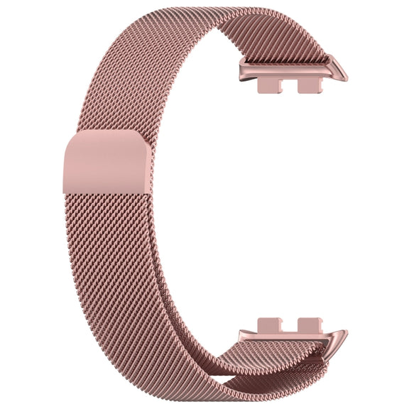 For Honor Band 9 Milan Magnetic Steel Mesh Watch Band(Pink)