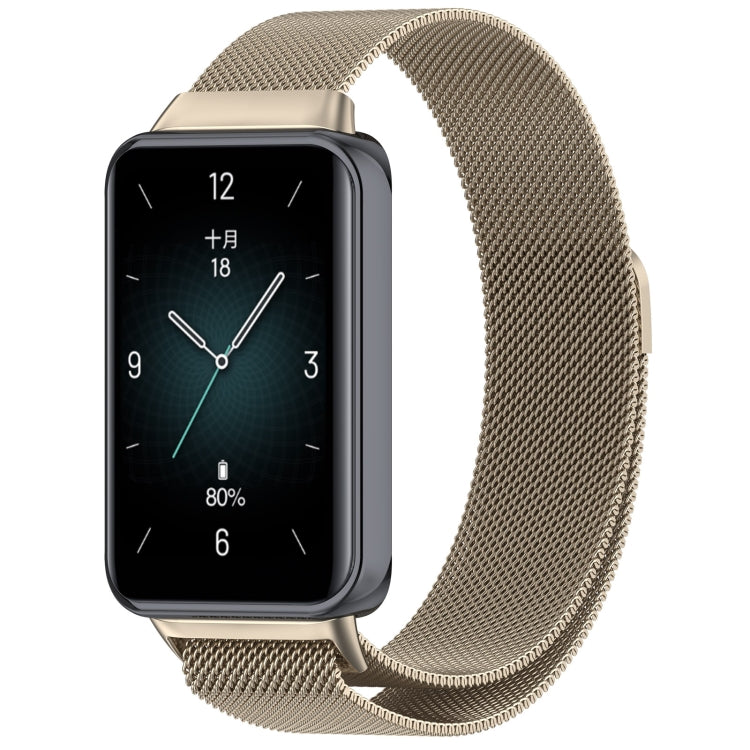 For Honor Band 9 Milan Magnetic Steel Mesh Watch Band(Starlight)
