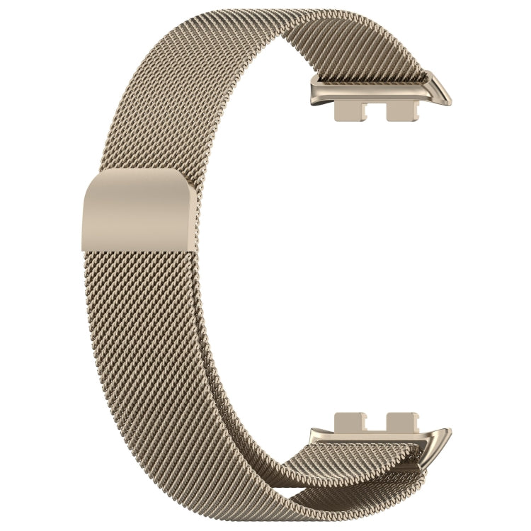 For Honor Band 9 Milan Magnetic Steel Mesh Watch Band(Starlight)